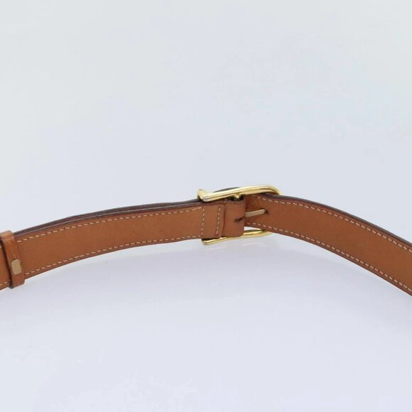 CELINE Macadam Canvas Shoulder Bag Beige Brown Gold Auth kk341V - Picture 9 of 16